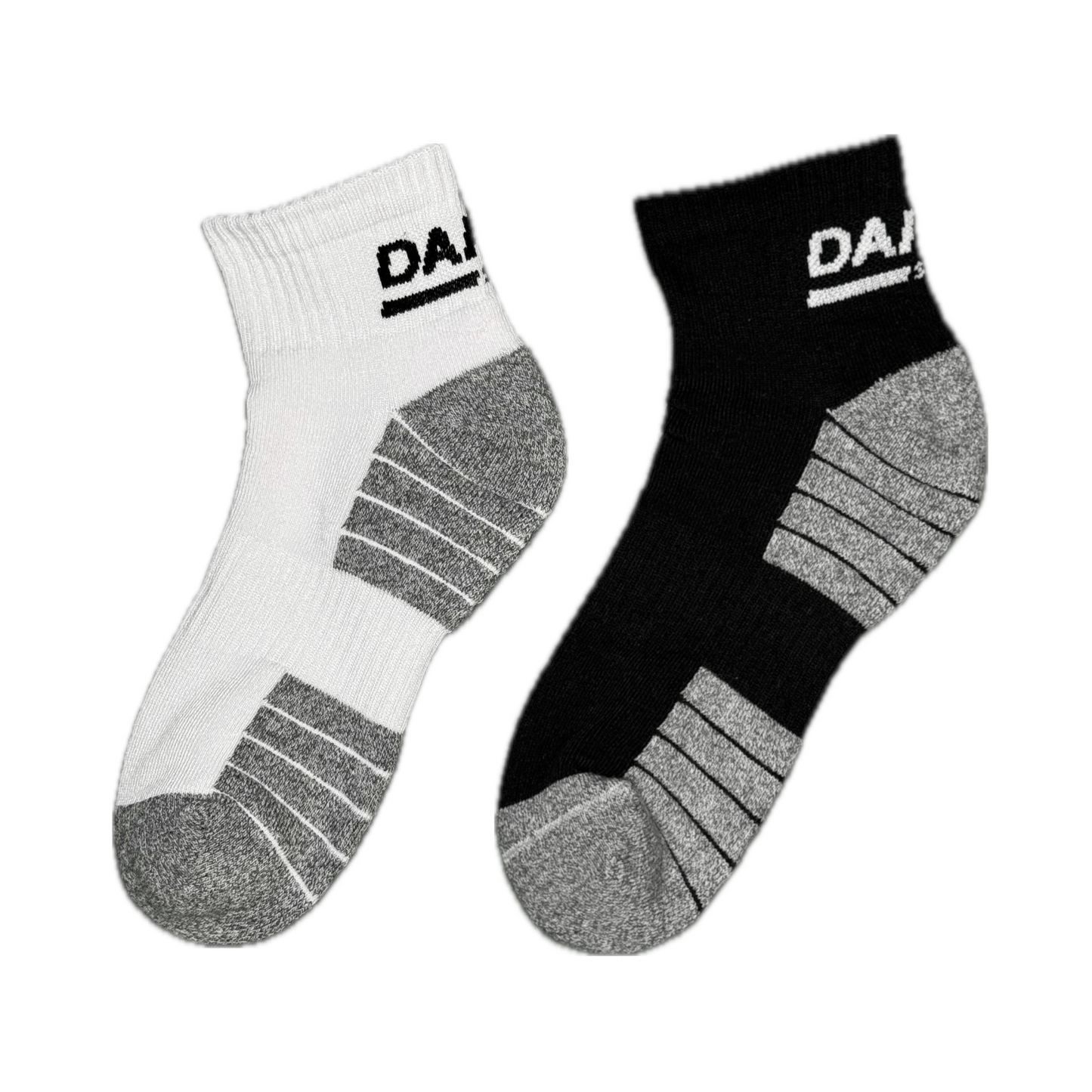 ULTRA DRY ELITE Socken Schwarz Weiß Fußgelenk